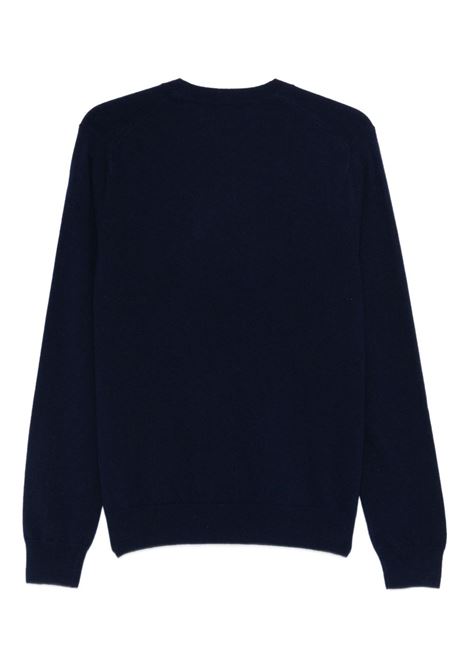 knit pullover man navy COMME DES GARÇONS | FZ-N107-PER2